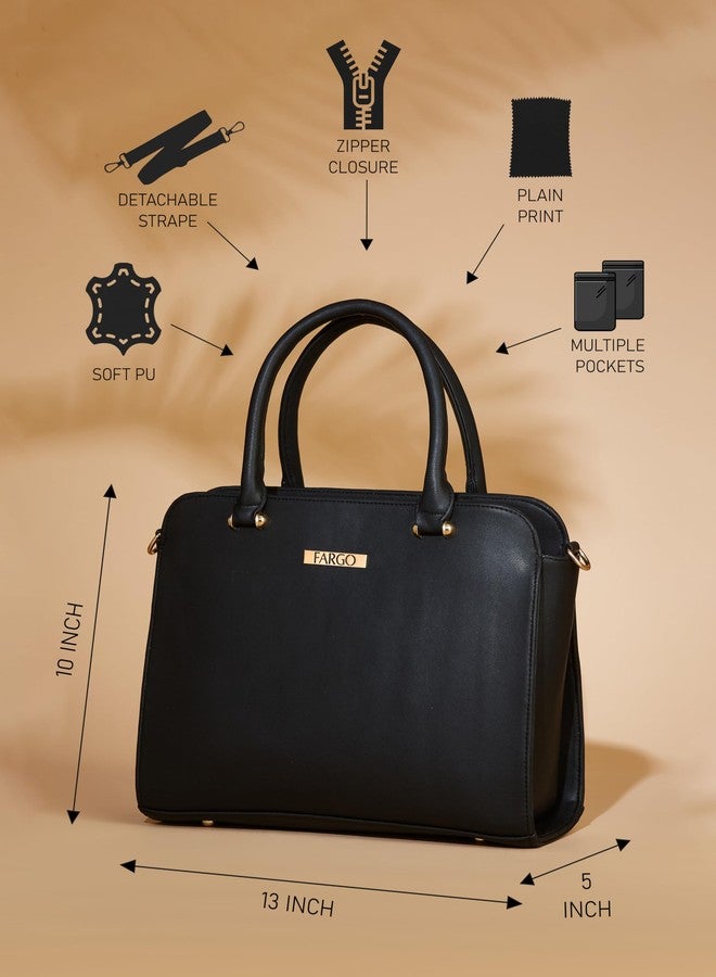 فارجو حقائب يد أنيقة من فارغو للنساء (أسود) - Image 4